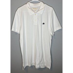 Men’s Aeropostale Polo Shirt XL White Extra Large New School Uniform Short Slv